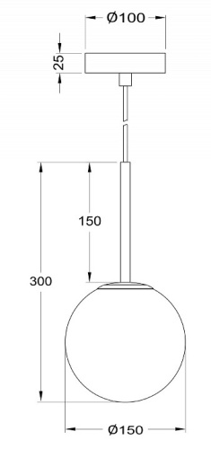 Подвесной светильник Maytoni Basic form MOD321PL-01G1 в Советске фото 4