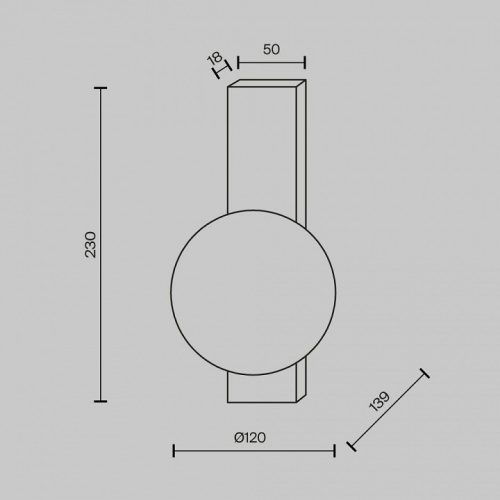 Накладной светильник Maytoni Lunella MOD470WL-01BS в Нижнем Новгороде фото 4
