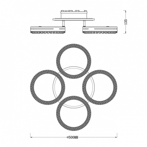 Потолочная люстра Escada Albus 10276/4LED APP в Нижнем Новгороде фото 2