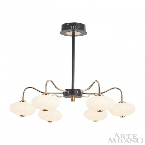 Люстра на штанге Arte Milano Neapolis-73908 273908/6 BK/GD в Нижнем Новгороде фото 8