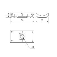 Крепление MOONLIGHT-HR-CEILING-CLIP-D25 (Arlight, Пластик) в Тавде