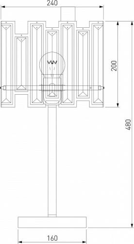 Настольная лампа декоративная Bogate's Cella 01148/1 Strotskis в Бородино фото 2