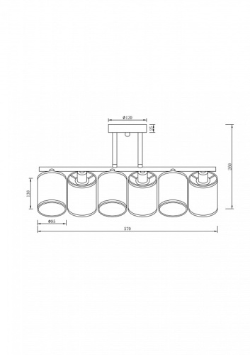 Люстра на штанге Freya Course FR5136PL-06CH в Нижнем Новгороде фото 2
