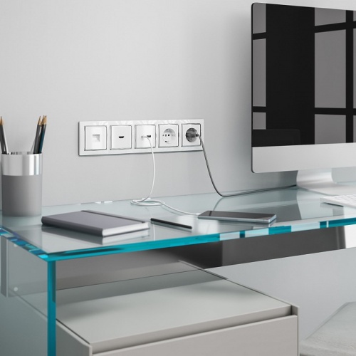 Рамка на 5 постов Werkel Snabb (белый/хром) W0051901 в Нижнем Новгороде фото 2