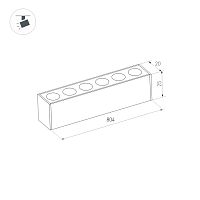 Светильник MAG-DOTS-25-L800-24W Warm3000 (BK, 30 deg, 24V) (Arlight, IP20 Металл, 5 лет) в Людиново