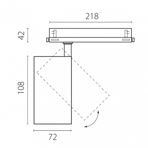 Светильник на штанге Lightstar Alta Base A5246DALI в Нижнем Новгороде фото 2