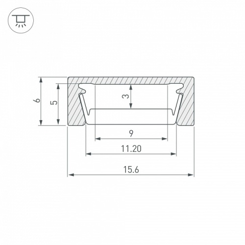 Профиль накладной Arlight MIC 044541 в Нижнем Новгороде фото 2