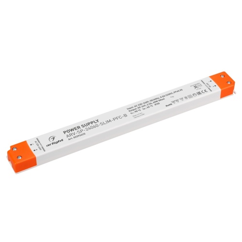 Блок питания ARV-SP-24060-SLIM-PFC-B (24V, 2.5A, 60W) (Arlight, IP20 Пластик, 5 лет) в Владивостоке