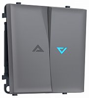 Выключатель самовозвратный двухклавишный с подсветкой, без рамки Ambrella Volt MS MS864460 в Нижнем Новгороде