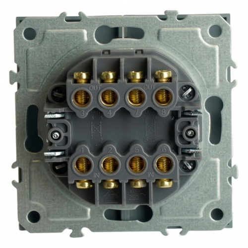 Переключатель перекрестный двухклавишный без рамки Stekker Эмили 50166 в Нижнем Новгороде фото 8