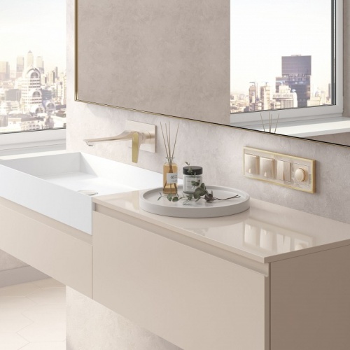 Рамка на 4 поста Werkel Baguette (айвори/латунь) W0042851 в Нижнем Новгороде фото 2