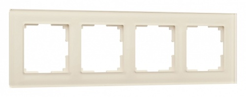 Рамка на 4 поста Werkel Favorit (молочный, стекло) W0041141 в Нижнем Новгороде