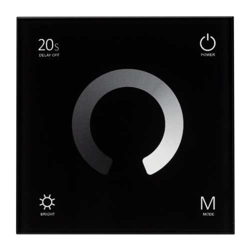 Панель SMART-P4-DIM-G-IN Black (12-24V, 4x3A, Sens, 2.4G) (Arlight, IP20 Пластик, 5 лет) в Благовещенске фото 2