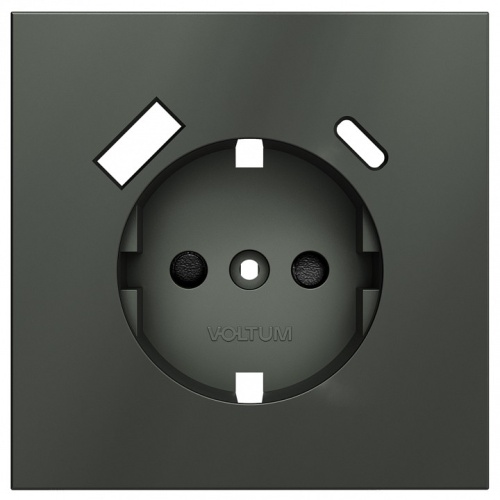 Накладка для розетки с заземлением и со шторками и 2хUSB type A и C Voltum S70 VLS001006 в Нижнем Новгороде