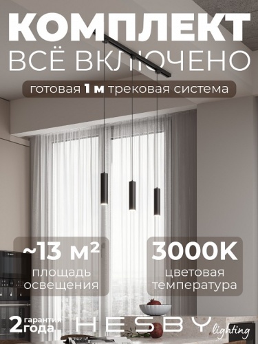 Комплект трековый Hesby Lighting Skylite №12 HSBL_kompl_S012_NI1B3K в Нижнем Новгороде
