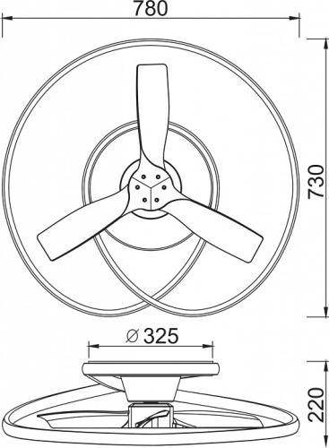 Светильник с вентилятором Mantra (люстры-вентиляторы) Ocean 8235 в Нижнем Новгороде фото 3
