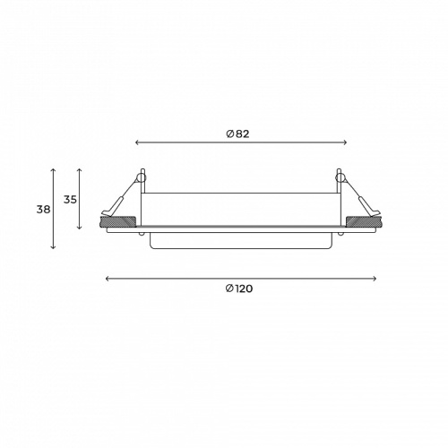 Встраиваемый светильник Hesby Lighting Aurora HSBL_0132 в Нижнем Новгороде фото 3