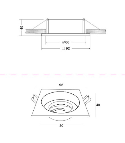 Встраиваемый светильник Maytoni Atom DL026-2-01W в Белом фото 3