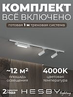 Комплект трековый Hesby Lighting Skylite №5 HSBL_kompl_S005_NI1W4K в Нижнем Новгороде