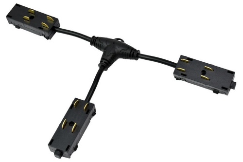 Токопровод T-образный центральный Denkirs SMART UNI TR2115-BK в Нижнем Новгороде