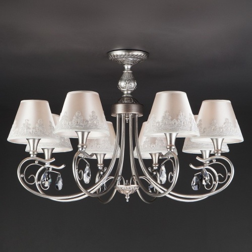 Люстра на штанге Eurosvet Incanto 60069/8 серебро в Нижнем Новгороде фото 5