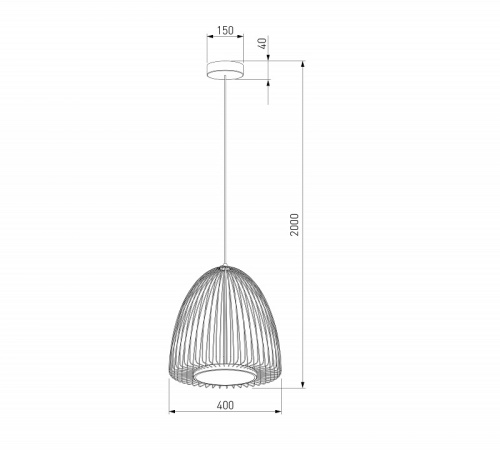 Подвесной светильник Eurosvet Comodita 40010/1 LED черный в Вологде фото 5