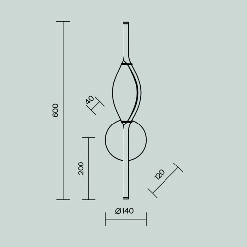 Бра Maytoni Foresight MOD347WL-L8BS3K в Волгограде фото 3