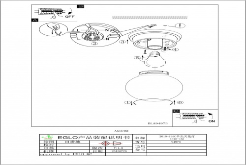 Накладной светильник Eglo Durelo 94973 в Нижнем Новгороде фото 2