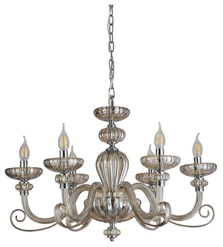 Подвесная люстра Newport ANNETTE 8626/C chrome cognac в Нижнем Новгороде