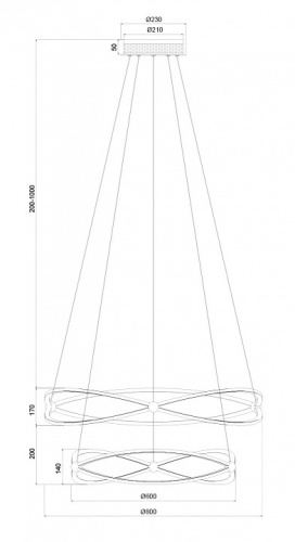 Подвесной светильник Maytoni Weave MOD062PL-L103CH3K в Кирсанове фото 2