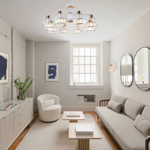 Люстра на штанге Eurosvet Lord 70075/8 белый в Нижнем Новгороде фото 2