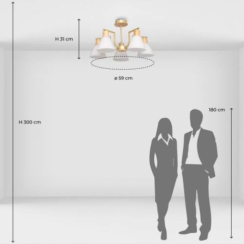 Люстра на штанге De City Дэла 45 635016505 в Нижнем Новгороде фото 3