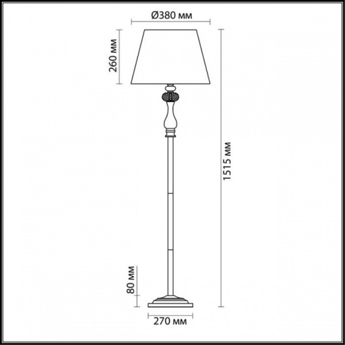 Торшер Odeon Light Aurelia 3390/1F в Выборге фото 3