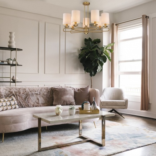 Люстра на штанге Escada Eclipse 10166/7PL Brass в Нижнем Новгороде фото 4