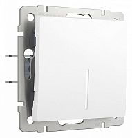 Выключатель проходной одноклавишный с подсветкой без рамки Werkel белый матовый W1112161 в Нижнем Новгороде