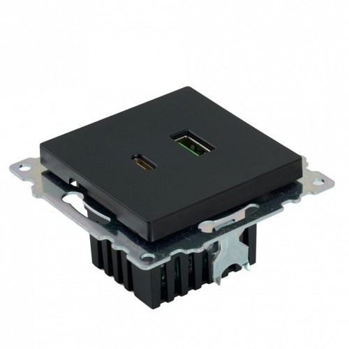 Розетка 2хUSB type A и C без рамки Stekker Катрин 50055 в Нижнем Новгороде фото 2