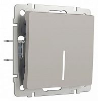 Выключатель проходной одноклавишный с подсветкой без рамки Werkel дымчатый W1212104 в Нижнем Новгороде