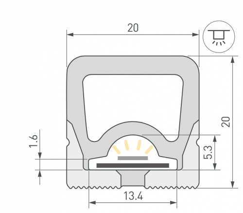 Профиль накладной гибкий Arlight WPH-FLEX 062404 в Нижнем Новгороде фото 2