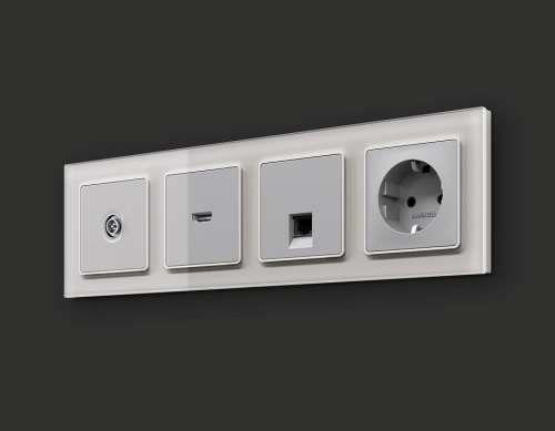 ТВ-розетка оконечная без рамки Ambrella Volt ALFA MA413005 в Нижнем Новгороде фото 2