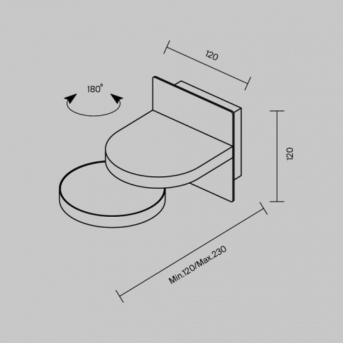 Бра Maytoni Flap MOD354WL-L12B3K в Арзамасе фото 4