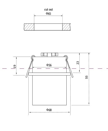 Встраиваемый светильник Maytoni Reif DL050-01W в Нижнем Новгороде фото 2