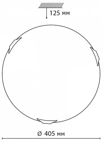 Накладной светильник Sonex Lufe 7601/DL в Гаджиево фото 2