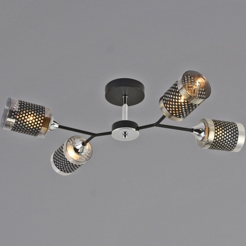 Люстра на штанге 01405-3.3-04B BK+CR в Нижнем Новгороде фото 6