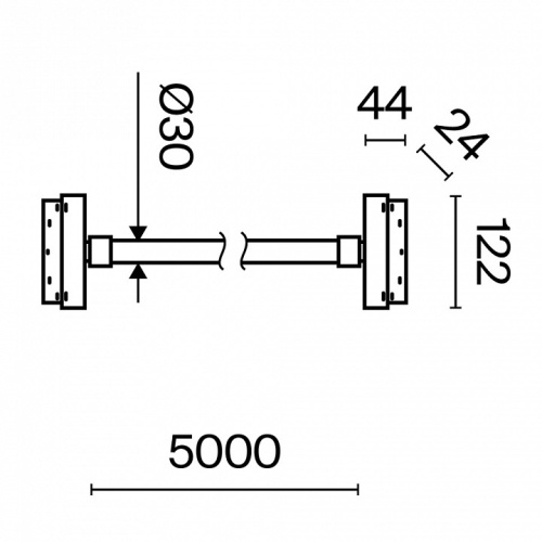 Подвесной светильник Maytoni Tau TR101-2-100W3K-B в Бородино фото 3