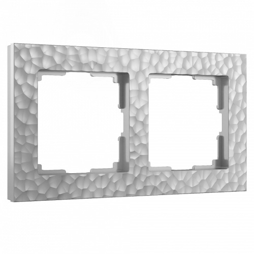 Рамка на 2 поста Werkel Hammer серебряный W0022406 в Нижнем Новгороде