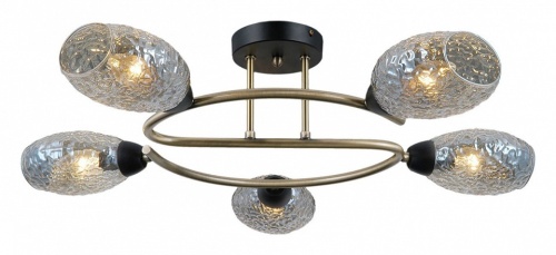 Потолочная люстра ILLUMICO  IL0300-5CSQ-79 BK AB в Нижнем Новгороде