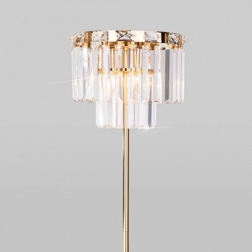 Торшер Eurosvet Elegante 01137/3 золото/прозрачный хрусталь Strotskis в Нижнем Новгороде фото 2