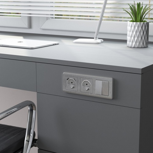 Выключатель двухклавишный без рамки Werkel  W1120009 в Нижнем Новгороде фото 2