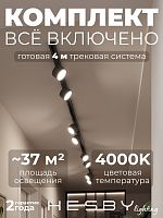 Комплект трековый Hesby Lighting Skylite №13 HSBL_kompl_S013_NI4B4K в Нижнем Новгороде