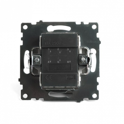 Переключатель двухклавишный без рамки Stekker Катрин 49220 в Нижнем Новгороде фото 4